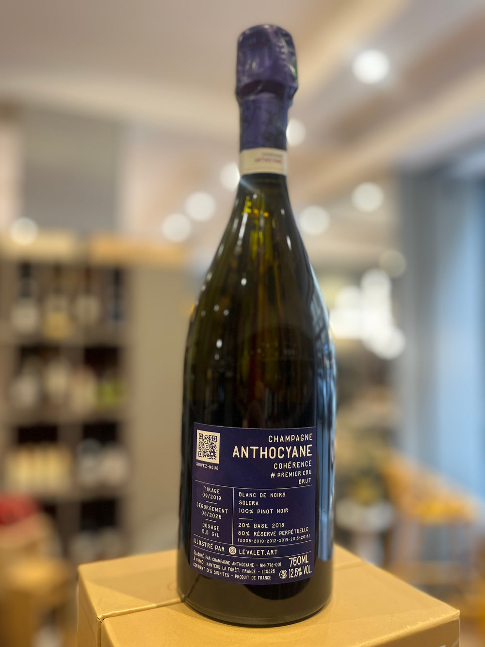 Champagne Anthocyane Cohérence Blanc de Noirs Solera Premier Cru, 75 cl