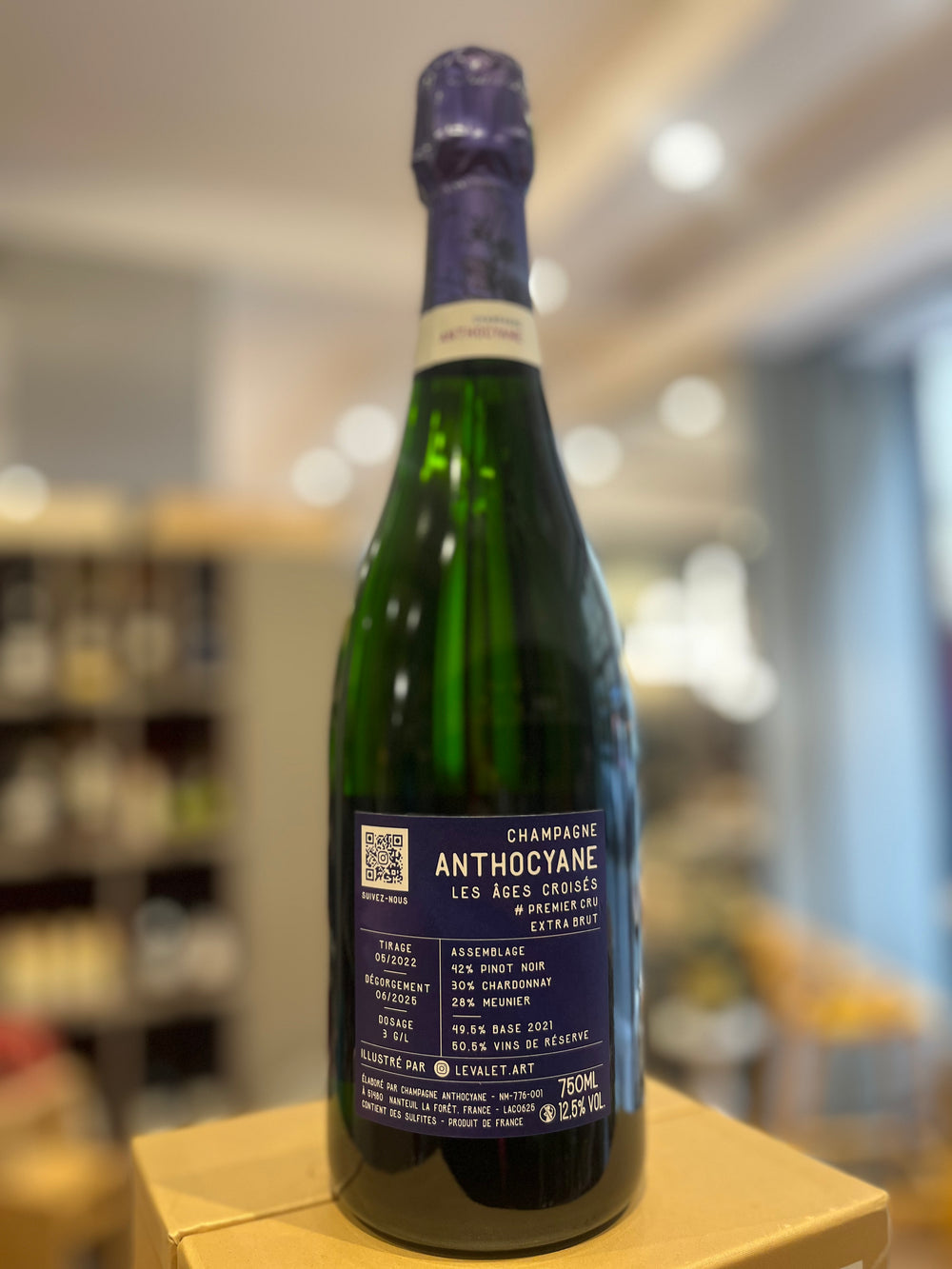 Champagne Anthocyane Les Âges Croisés Premier Cru Extra-Brut 75 cl