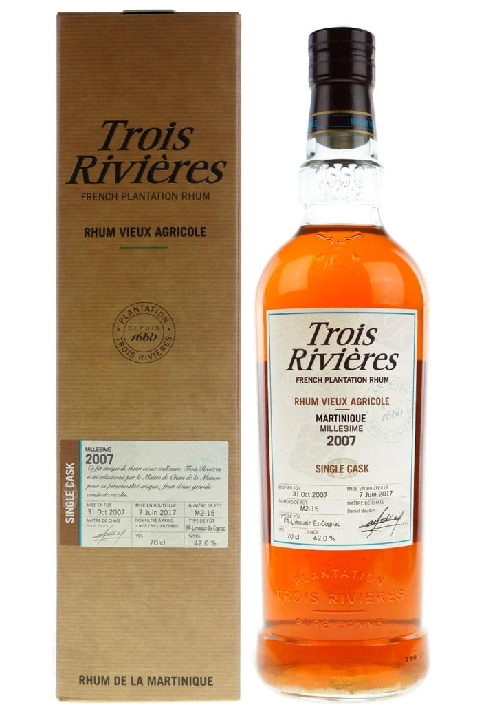 Trois Rivières Single Cask Vieux Rhum Agricole Millésimé 2007, Martinique, 70 cl