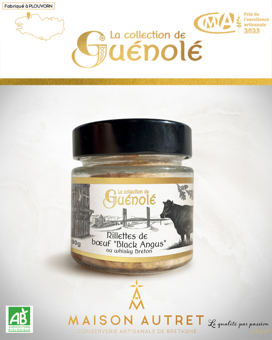 Maison Autret La Collection de Guénolé Rillettes de Boeuf Black Angus au whisky Breton 
