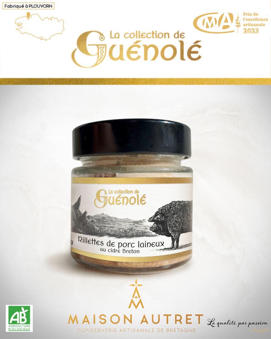Maison Autret La Collection de Guénolé Rillettes de Porc Laineux au Cidre Breton