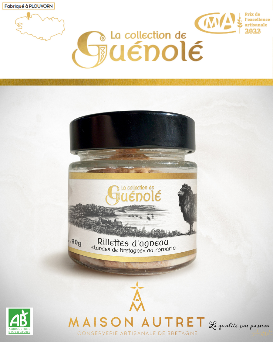 Maison Autret La Collection de Guénolé Rillettes d'agneau Landes de Bretagne au romarin