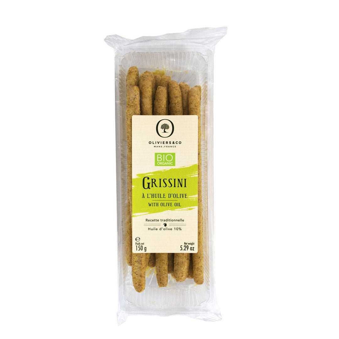 Oliviers & Co Grissini à l'huile d'olive bio, 150 gr