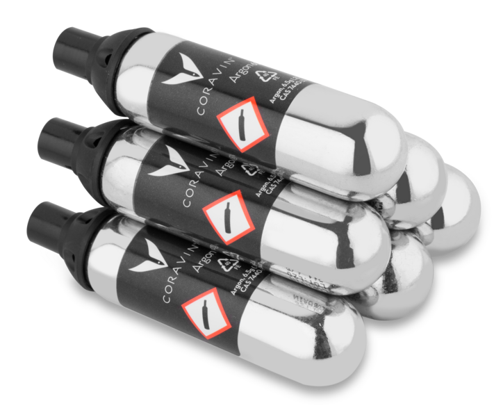 Capsules d’Argon Pure® Standard Coravin, paquet de 6 pièces