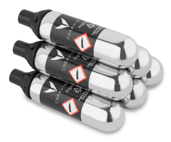Capsules d’Argon Pure® Standard Coravin, paquet de 6 pièces