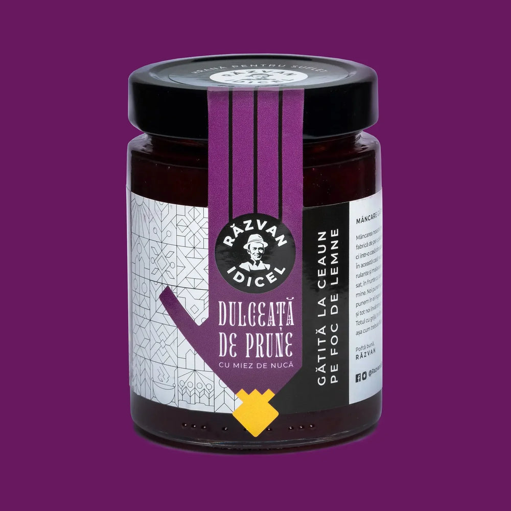 Răzvan Idicel Confiture de Prunes aux cerneaux de noix, 350 gr